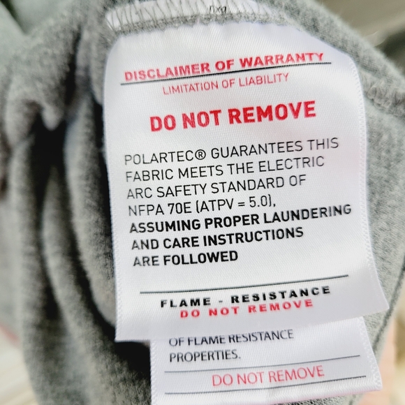 Ariat FR Shirt Mens Polartec Long Sleeve Baselayer  Heather Gray CAT 1 Size 4XL - Picture 11 of 16